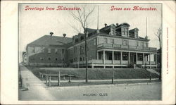 Millioki Club - Greetings Milwaukee, WI Postcard Postcard