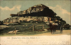 Hanging Rock, Indian Ave Postcard