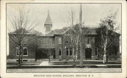 Brocton High School Building New York Postcard Postcard