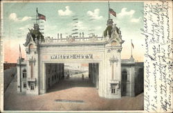 The White City, Front Entrance Chicago, IL Postcard Postcard