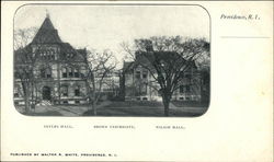 Sayles Hall, Brown University & Wilson Hall Postcard