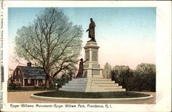 Roger Williams Park - Roger Williams Monument Postcard