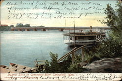 Steamer Silvia on Connecticut River Springfield, MA Postcard Postcard