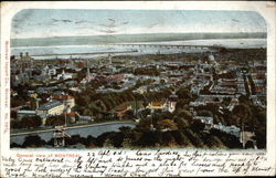 Bird's-Eye View of City Postcard