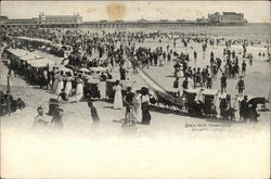 Beach from Young's Pier Postcard