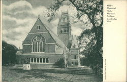 Memorial Hall, Harvard College Postcard