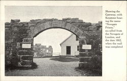 Gateway Keystone "Newgate Prison" 1802 Postcard