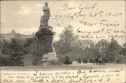 Webster Statue in Central Park New York, NY Postcard Postcard