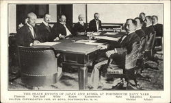 The Peace Envoys of Japan and Russia at Portsmouth Navy Yard New Hampshire Postcard Postcard