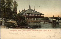 The Pavillion, Silver Lake Cuyahoga Falls Akron, OH Postcard Postcard