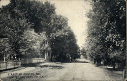 Street View Ironton, MO Postcard Postcard