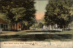 Main Street Looking West Postcard