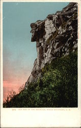 Old Man of the Mountain White Mountains, NH Postcard Postcard