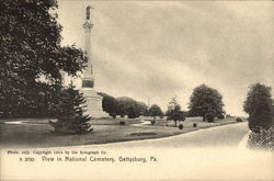 View in National Cemetery Gettysburg, PA Postcard Postcard