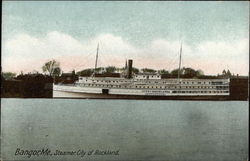 Steamer City of Rockland Bangor, ME Postcard Postcard