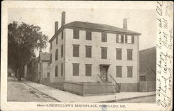 Longfellow's Birthplace Portland, ME Postcard Postcard