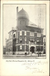 City Hall, Third and Hampshire Streets Quincy, IL Postcard Postcard