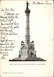 Iowa Soldiers' and Sailors' Monument Postcard