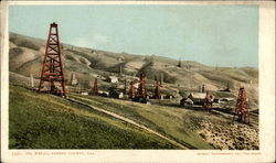 Oil Wells Postcard