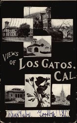 Views of Los Gatos, California Postcard Postcard