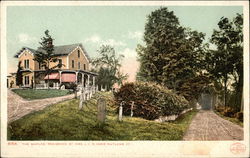 "The Maples" Residence of Mrs J. C. R. Dorr Postcard