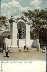 William Channing Memorial - Public Gardens Boston, MA Postcard Postcard