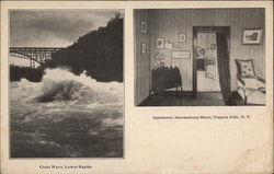 Giant Wave, Lower Rapids - Apartment, International Hotel Niagara Falls, NY Postcard Postcard