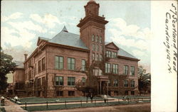 Tonawanda High School and Library New York Postcard Postcard