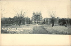 Main Building, State Hospital Postcard