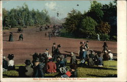 Main Driveway in Golden Gate Park San Francisco, CA Postcard Postcard