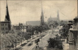 Grand Avenue View Milwaukee, WI Postcard Postcard