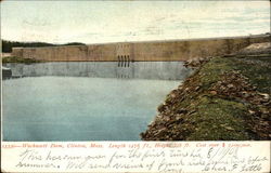 Looking Towards Wachusett Dam Postcard