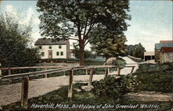 Birthplace of John Greenleaf Whittier Haverhill, MA Postcard Postcard