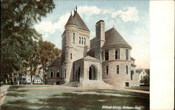 View of Millicent Library Fairhaven, MA Postcard Postcard