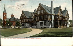 Fairhaven Inn and Rogers School Postcard