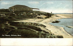 Fort Phoenix View Fairhaven, MA Postcard Postcard