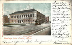 Public Library View Postcard