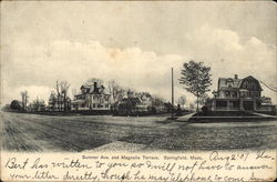 Summer Ave. and Magnolia Terrace Springfield, MA Postcard Postcard