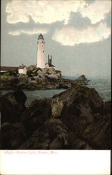 Boston Light Postcard