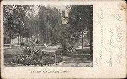 Hamilton Park View Holyoke, MA Postcard Postcard