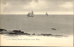 Fishing Vessels Pigeon Cove, MA Postcard Postcard