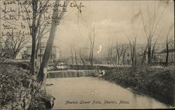 Newton Lower Falls Massachusetts Postcard Postcard