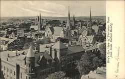 Bird's Eye View from the State Mutual Building Worcester, MA Postcard Postcard