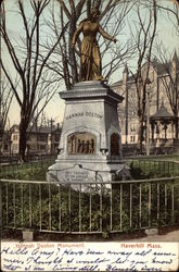 Hannah Duston Monument Haverhill, MA Postcard Postcard