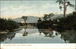 Amonoosac River and Fabyan House Bretton Woods, NH Postcard Postcard