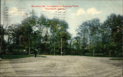 Barbour Street Entrance to Kenney Park Postcard