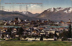 Lions and Grouse Mountain Vancouver, BC Canada British Columbia Postcard Postcard