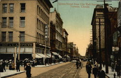 Queen Street from City Hall Square Toronto, ON Canada Ontario Postcard Postcard