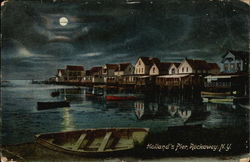 Holland's Pier Rockaway Beach, NY Postcard Postcard