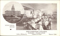 Hoff-Schroeder Cafeteria - "Famed for Food" Denver, CO Postcard Postcard